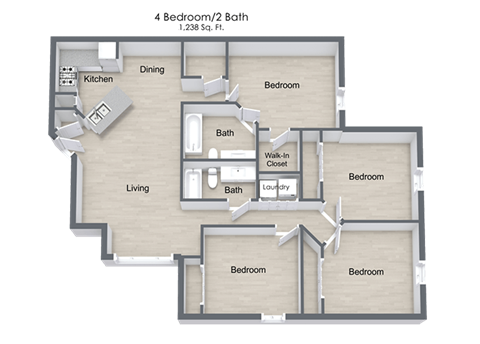 4 Bedroom Floor Plan